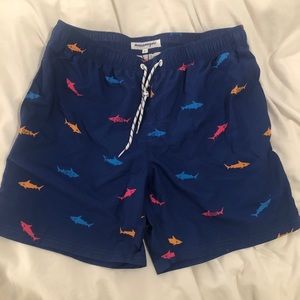 NWT Men’s Shark Swim Suit Shorts